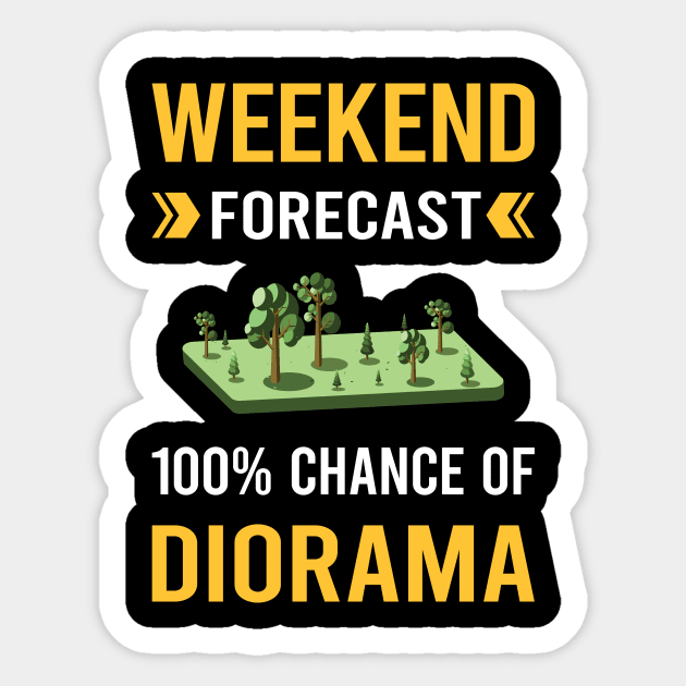 Weekend Forecast Diorama Dioramas Sticker by Good Day